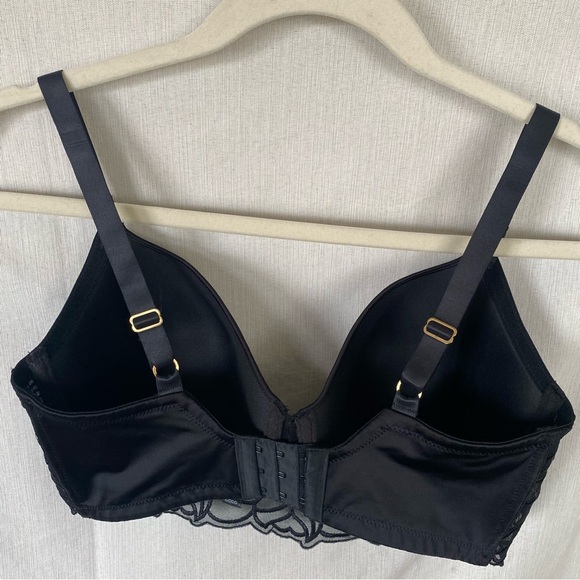 Natori Reverie Sweetheart Contour Black 32DDD Bra - Picture 3 of 5